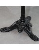 Pied bistrot basculant fonte d'aluminium noir - 2 tailles