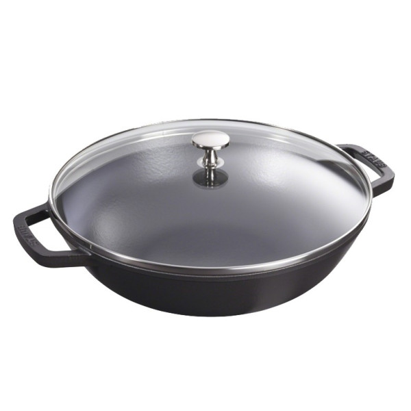 Wok Staub en fonte 30cm - 6 coloris