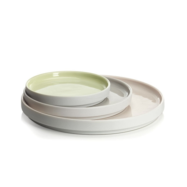 DEGRENNE 4 Plates La Vaisselle de l'ECONOME - 4 colors 3 sizes