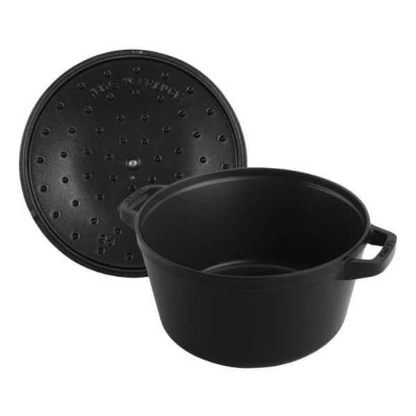 Set empilable Staub 4 pièces cocotte poêle 24cm en fonte