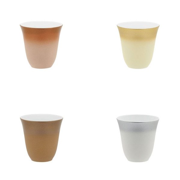 Coffret 4 tasses moka Illusions DEGRENNE