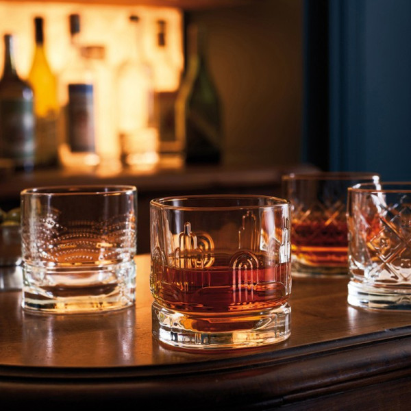 La Rochère 4 Whisky Glasses Set Dandy