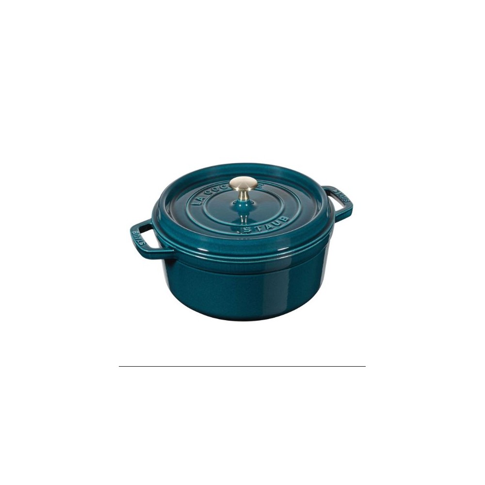 Staub Blue La Mer round cast iron cocotte - 4 diameters