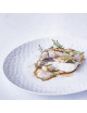 Pergay 6 Porcelain Empreinte Plates 27cm