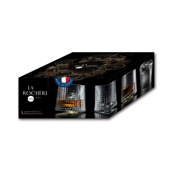 Set de 4 verres à whisky Blossom La Rochère