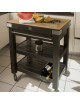 Chabret double-deck sideboard black