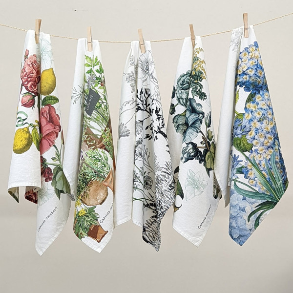 Lot de 2 torchons GARNIER THIEBAUT Giardino