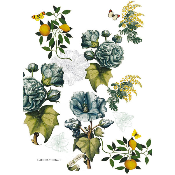 Garnier Thiebaut Giardino tea towel x2