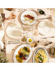 DEGRENNE dish Eclipse Galon platinum gold - 2 colors