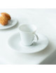 DEGRENNE 6 cups and saucers SD One white - 2 sizes
