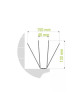 Oisipic 150+ bird spikes (large birds) - 5 linear meters