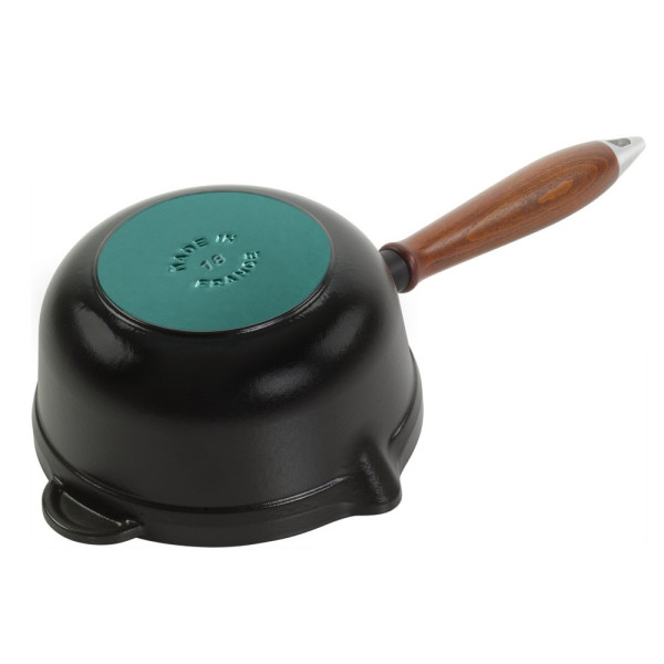 Casserole STAUB vintage fonte 18cm avec manche bois