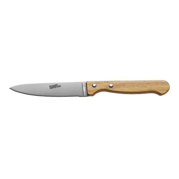 Roger Orfèvre Box of 6 oak steak knives - 2 finishes