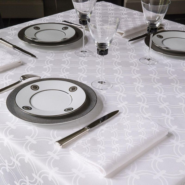 4 serviettes de table Le Jacquard Français Anneaux