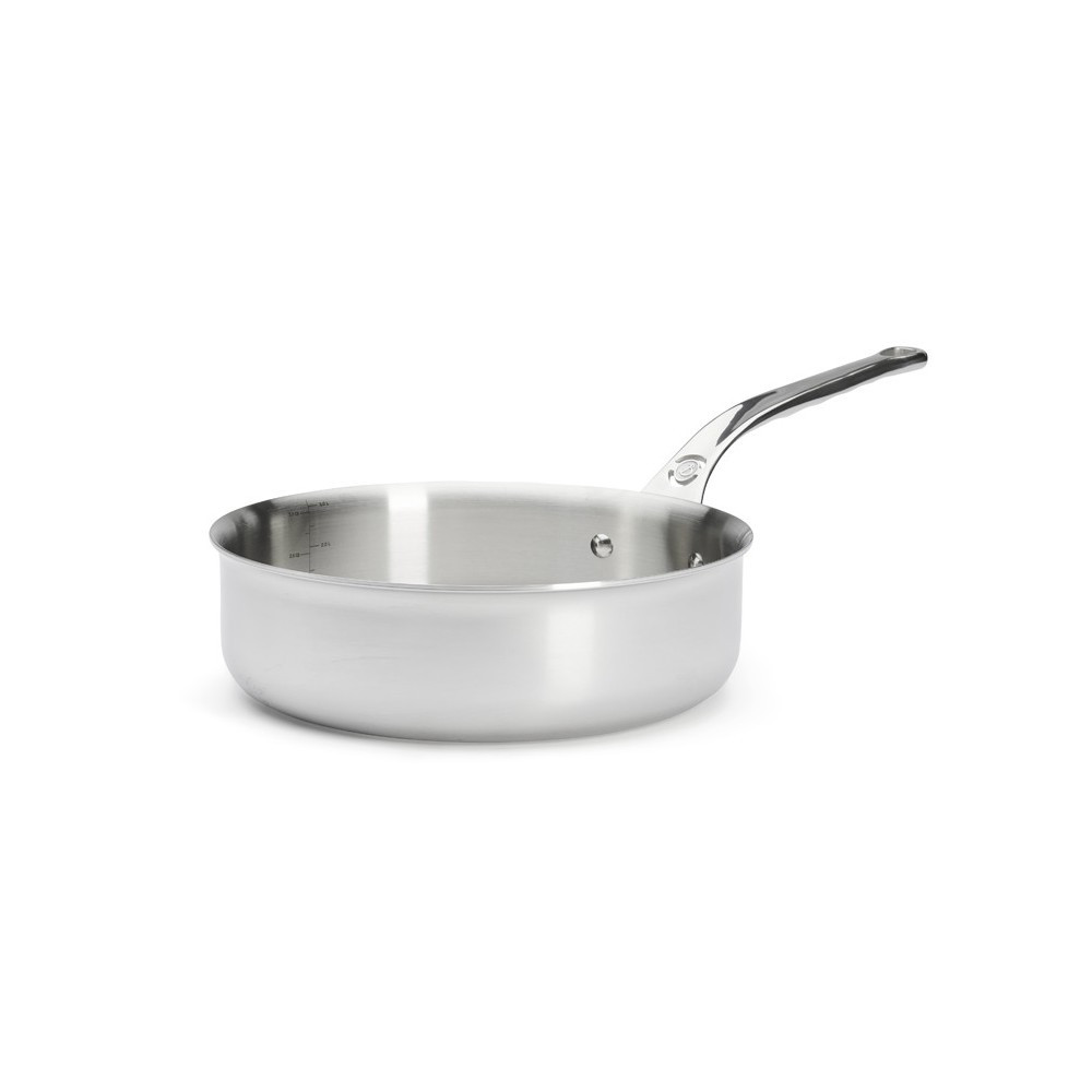 De Buyer Affinity stainless steel straight sauté pan - 4 sizes