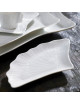 Jacques Pergay 6 Gingko porcelain plates - 3 sizes