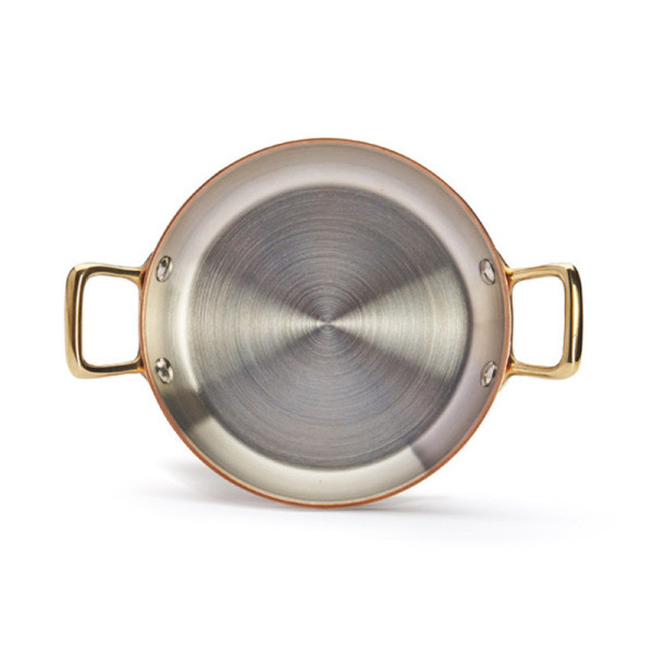 Plat à four rond Inocuivre De Buyer cuivre-inox laiton - 4 tailles