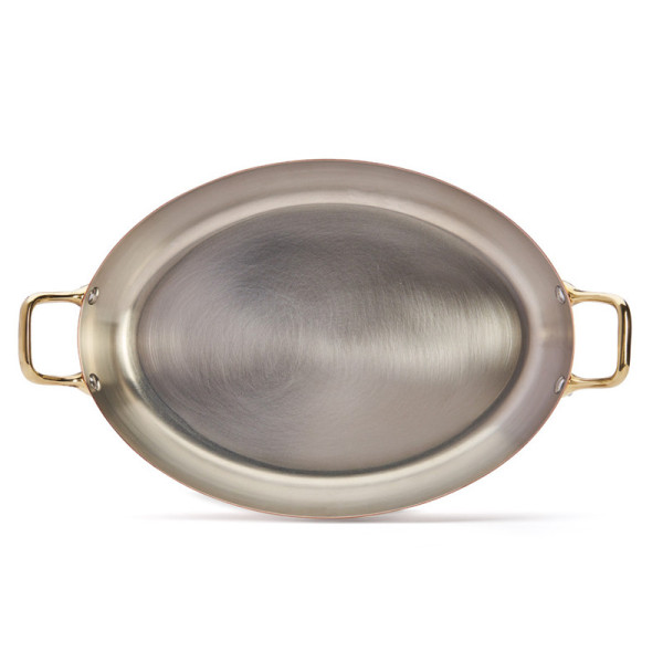 Plat à four ovale Inocuivre De Buyer cuivre-inox laiton - 2 tailles
