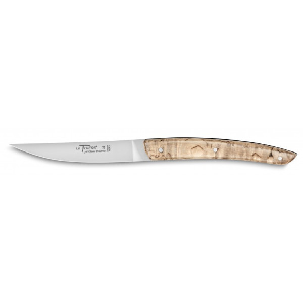 Claude Dozorme Box of 6 Le Thiers Double Platinum knives - 2 colors