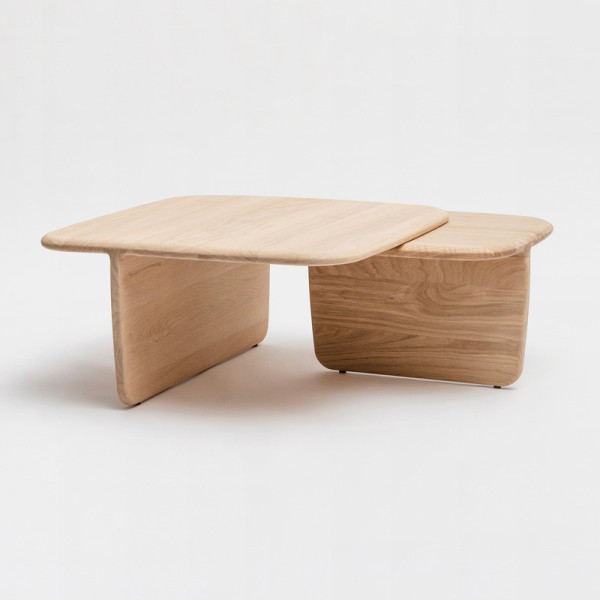 Table basse Drugeot Manufacture Toi et moi chêne massif