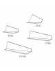 Drugeot Manufacture Pliage Shelf solid oak - 4 sizes 14 colors