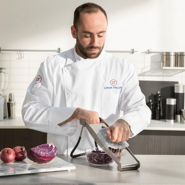 Mandoline professionnelle en inox Louis Tellier Compact-PRO