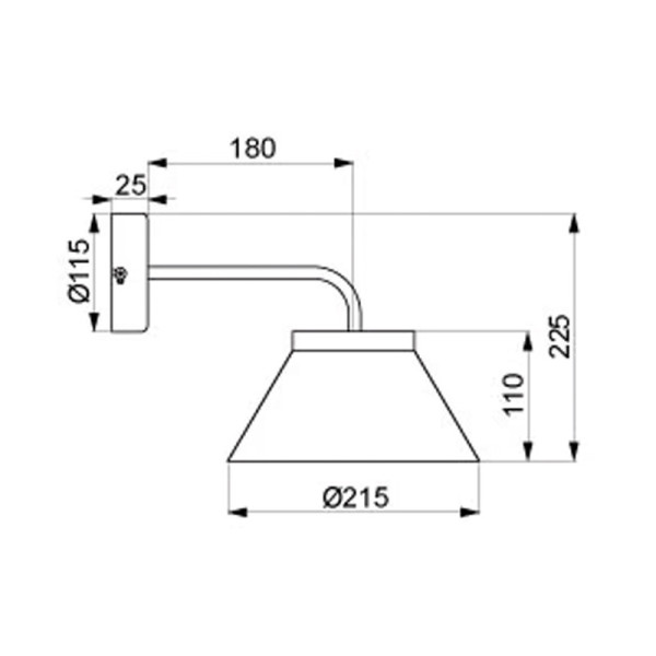 Aluminor Lore wall light