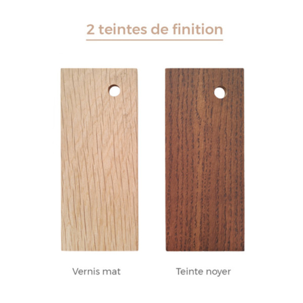 Drugeot Manufacture Hirondelle Coat Hook solid oak - 2 sizes 2 colors 2 finishes