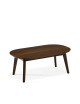 Dasras Snack rectangular coffee table in oak or walnut wood - 10 finishes 2 sizes