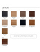 Dasras Clarté Fixed console ceramic wood oak or walnut - 10 finishes 4 sizes