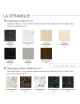 Dasras Clarté Fixed console ceramic wood oak or walnut - 10 finishes 4 sizes