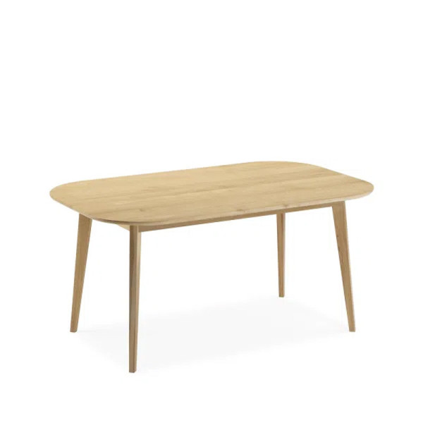 Dasras Snack fixed dining table in oak or walnut wood - 10 finishes 21 sizes