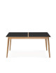 Table à manger Dasras Paul fixe céramique bois chêne ou noyer - 10 finitions 17 tailles