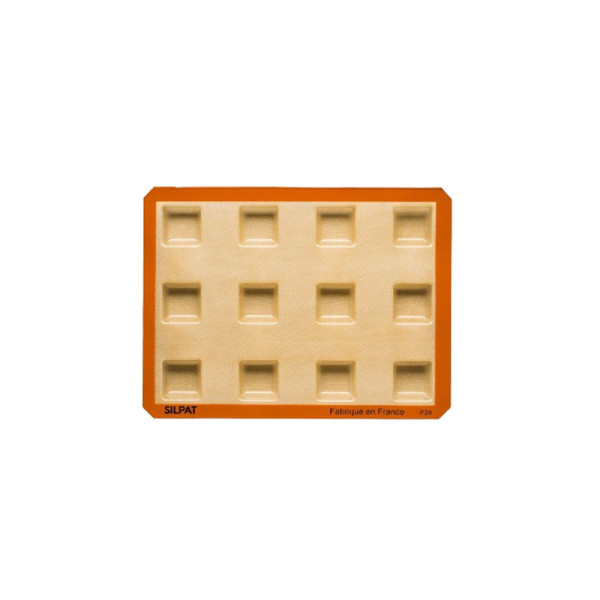 Moule à gâteau 12 carrés SILPAT en silicone 40x30cm