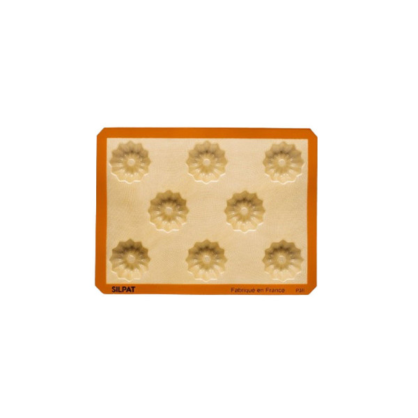 SILPAT 8 mini striated cake mold in silicone 40x30cm