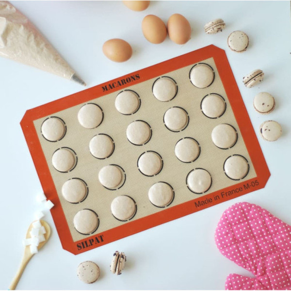 Toile tapis de cuisson spéciale macarons SILPAT en silicone 42x29.5cm