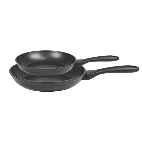 CRISTEL Cookway Cookware Set: 2 Fixed Frying Pans, 24 and 28 cm