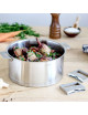 Faitout Cristel Strate en inox amovible - 2 tailles