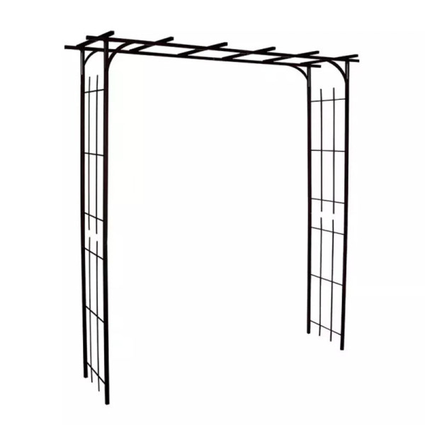 Pergola LOUIS MOULIN Grand modèle en acier fer vieilli