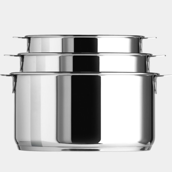 Set batterie 12 pièces Cristel Casteline inox
