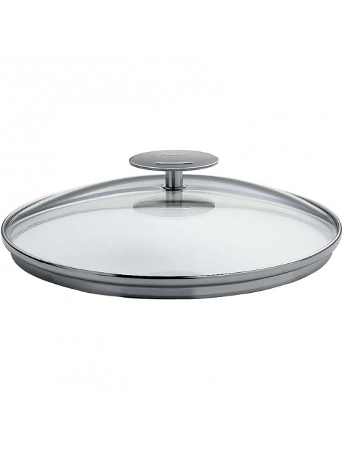 Stainless Steel Cristel Graphite Stainless Steel Lid 24 cm 